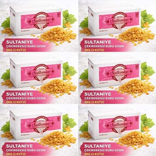 Tariş Sultaniye Çekirdeksiz Kuru Üzüm 30KG (6PK*5KG)