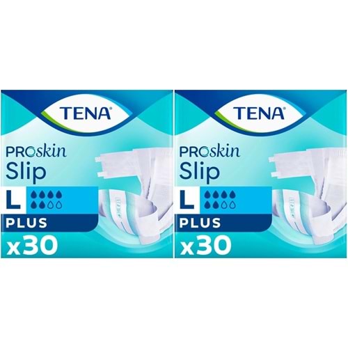 Tena Proskin Slip Plus Bel Bantlı Yetişkin Bezi L - Büyük - Large 60 Adet
