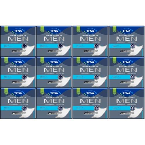 Tena Men Emici Koruma Level 1 Erkek Mesane Pedi 288 Adet