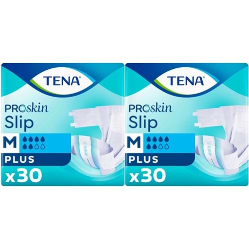 Tena Proskin Slip Plus Bel Bantlı Yetişkin Bezi M - Orta - Medium 60 Adet
