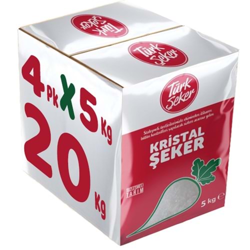 Türk Şeker Toz Şeker 20KG (4Pk*5Kg)
