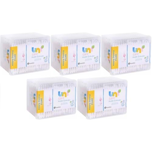 Uni Baby Kulak Temizleme Çubuğu 300 Adet Avantajlı Kutu (5 Li Set)
