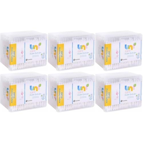 Uni Baby Kulak Temizleme Çubuğu 300 Adet Avantajlı Kutu (6 Lı Set)
