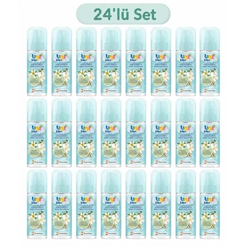 Uni Baby Bebek Kolonyası 150ML Nemlendiricili - Bahar Çiçekleri (24 Lü Set)