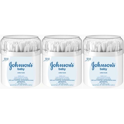 Johnsons Baby Kulak Temizleme Çubuğu 100 Adet (3 Lü Set)
