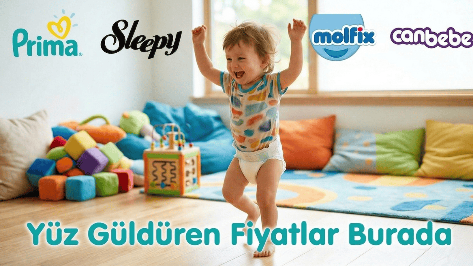 Prima, Molfix, Sleepy bebek bezi çeşitleri ve ıslak mendiller
