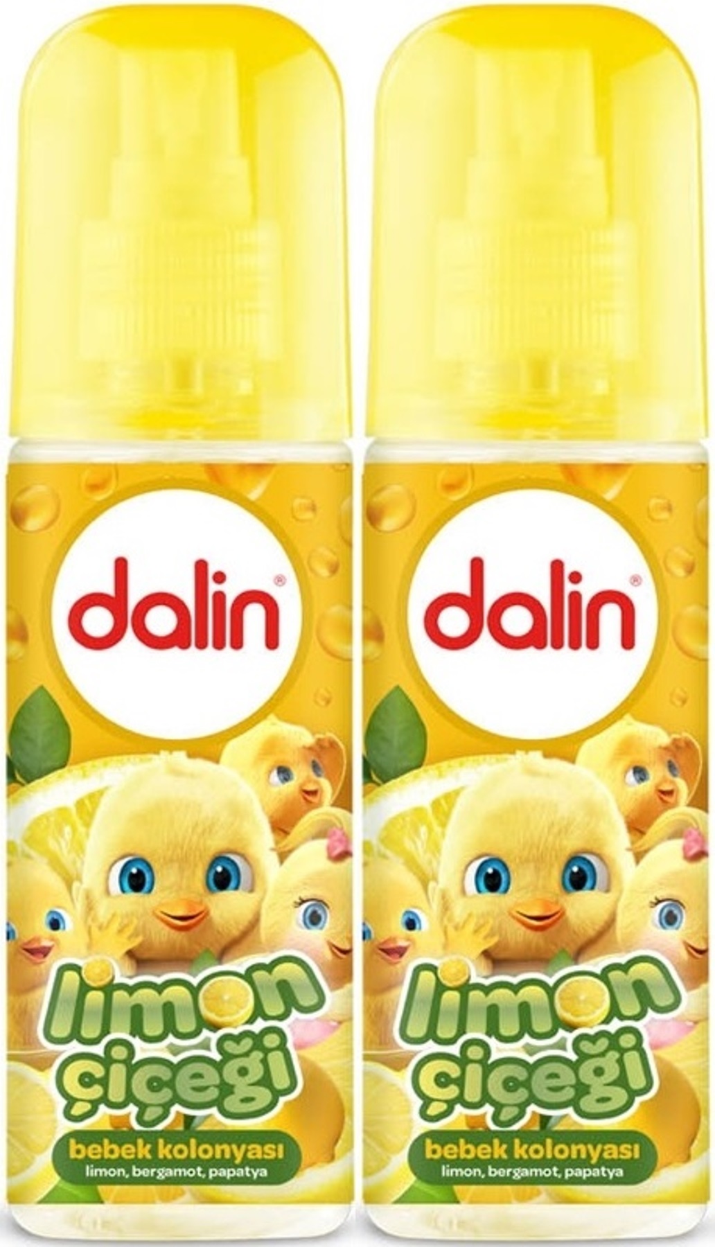 Dalin Bebek Kolonyası 150ML Limon Çiçeği (Limon-Bergomat-Papatya) (2 Li Set)