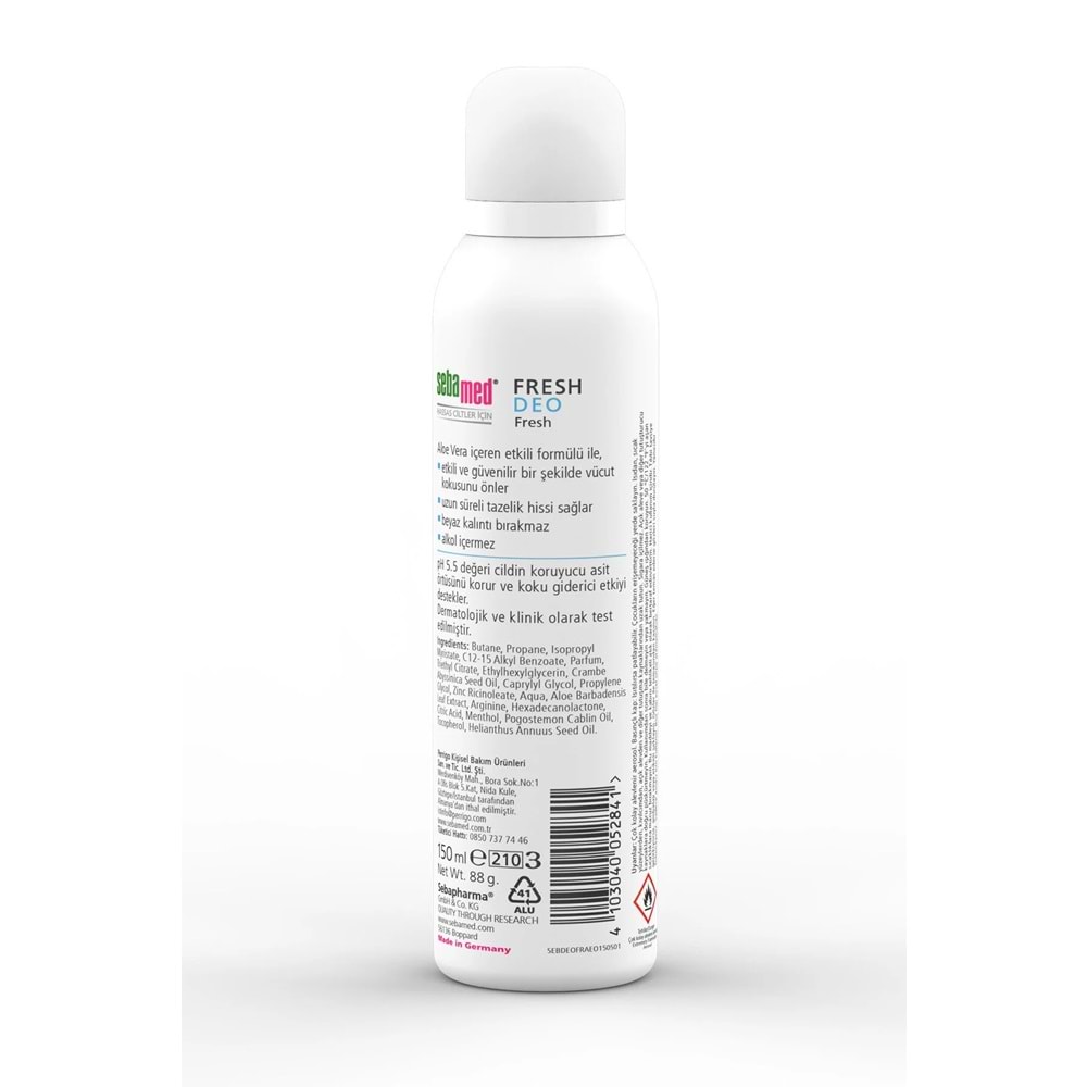 Sebamed Deodorant Aerosol 150 ML Fresh