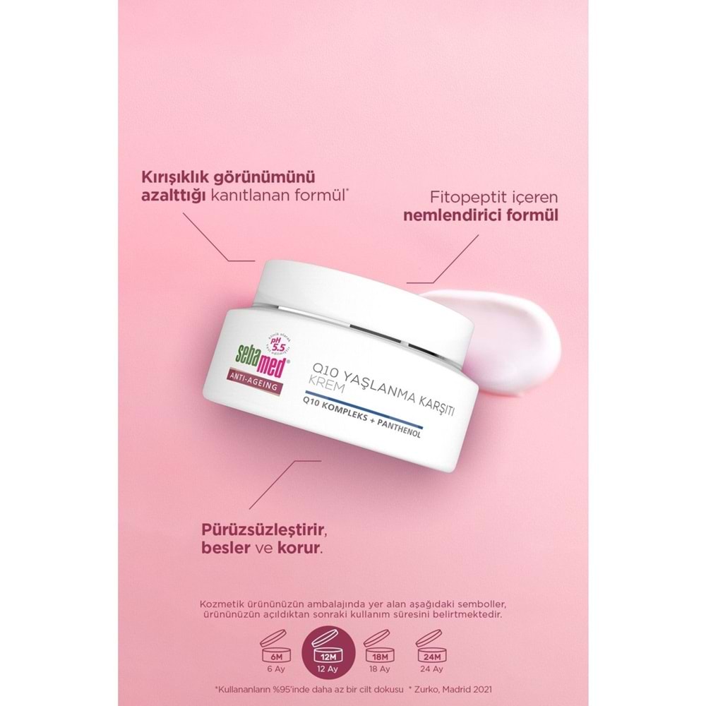 Sebamed Q10 Yaşlanma ve Kırışıklık Karşıtı Koruyucu Anti-Age Krem 50ML