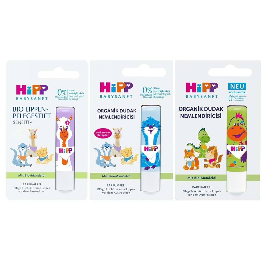 Hipp Babysanft Organik Dudak Nemlendiricisi Ultra Sensıtıv 4.8GR (Yeşil)