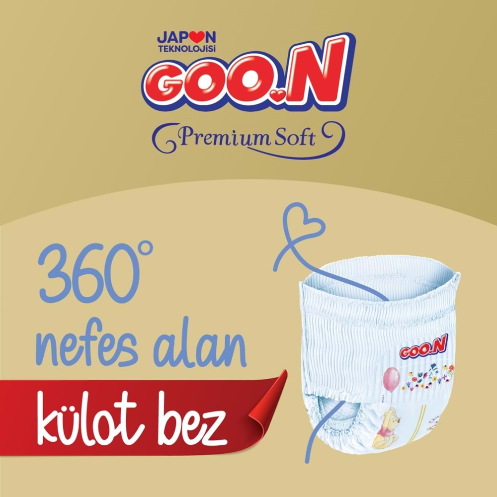 Goon Premium Soft Külot Bebek Bezi Beden:6 (15-25Kg) Extra Large 28 Adet Ekonomik Pk