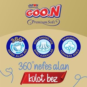 Goon Premium Soft Külot Bebek Bezi Beden:6 (15-25Kg) Extra Large 28 Adet Ekonomik Pk