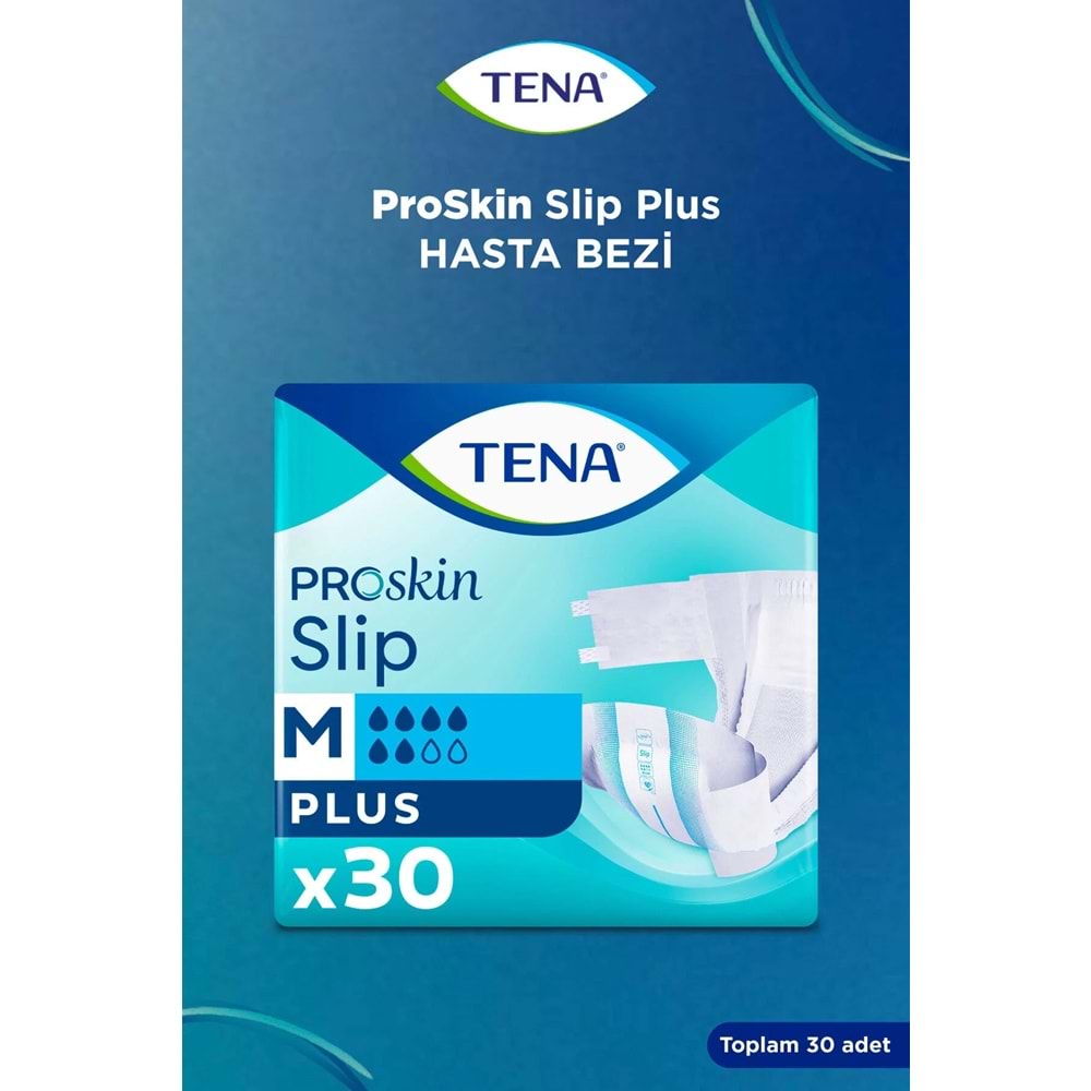 Tena Proskin Slip Plus Bel Bantlı Yetişkin Bezi M - Orta - Medium 30 Adet