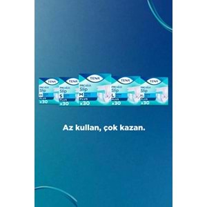 Tena Proskin Slip Plus Bel Bantlı Yetişkin Bezi M - Orta - Medium 30 Adet