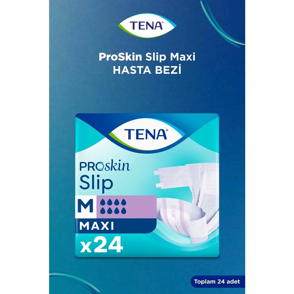 Tena Proskin Slip Maxi Bel Bantlı Yetişkin Bezi M - Orta - Medium 24 Adet