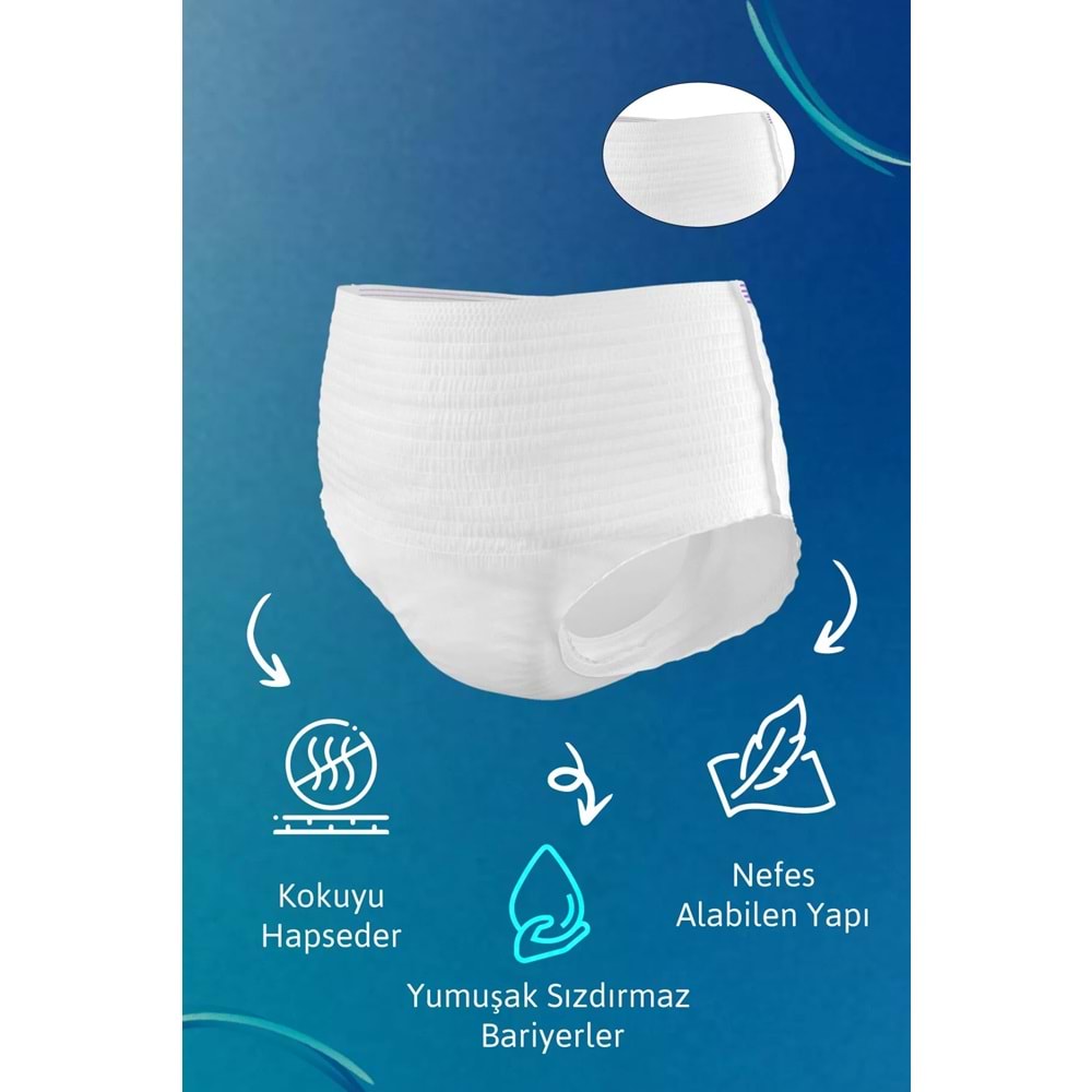 Tena Proskin Pants Maxi Emici Külot Yetişkin Bezi L - Büyük - Large 10 Adet
