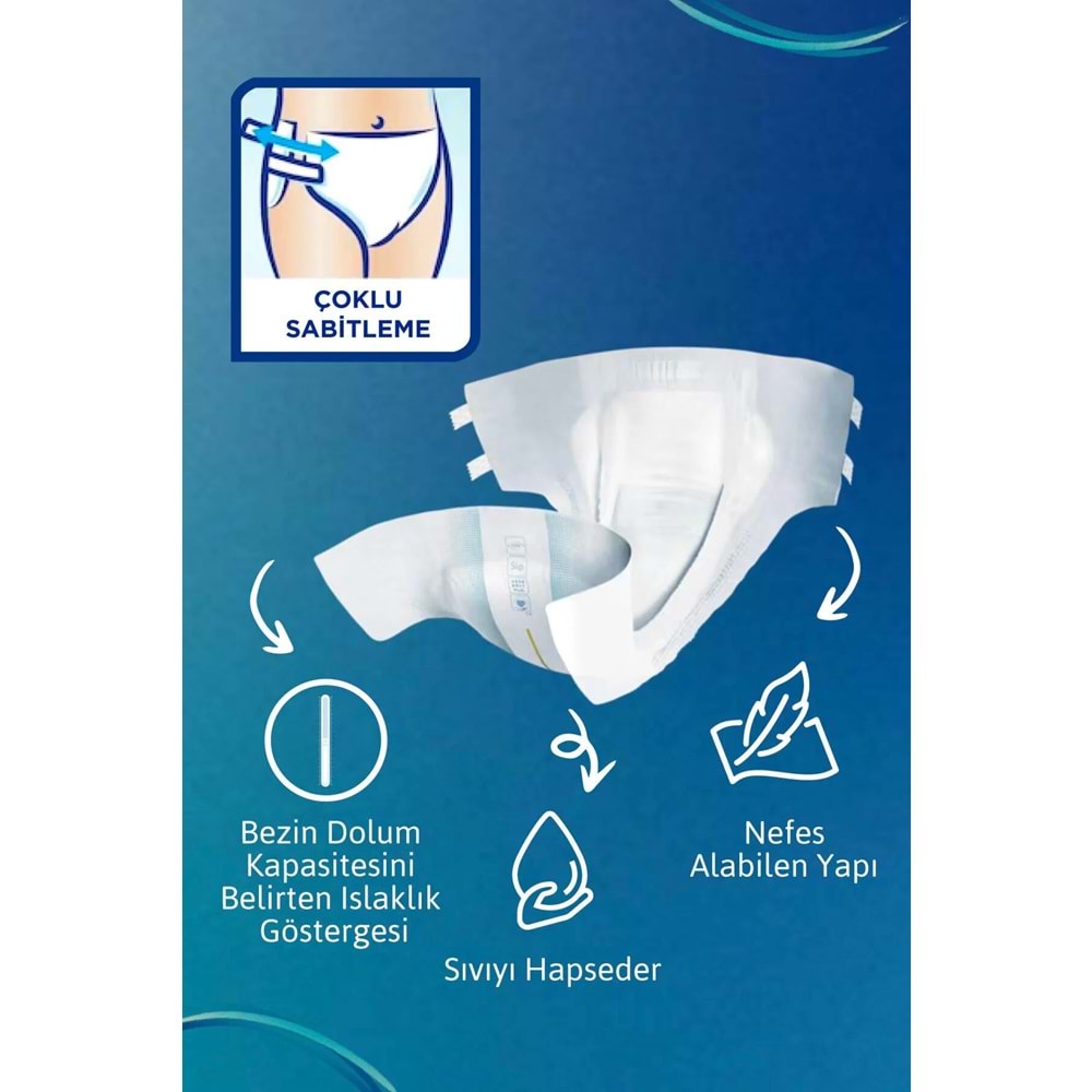 Tena Proskin Slip Plus Bel Bantlı Yetişkin Bezi XL - Ekstra Büyük - Extra Large 30 Adet