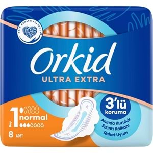 Orkid Hijyenik Ped Ultra Extra Normal 8 Adet Standart Pk
