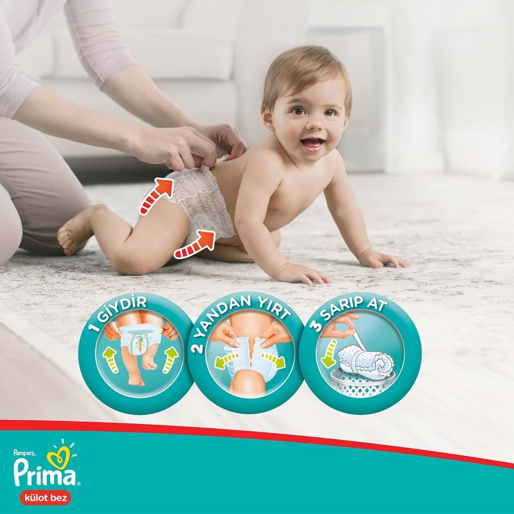 Prima Külot Bebek Bezi Beden:4 (8-14Kg) Maxi 46 Adet Ekonomik Pk