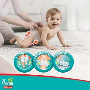 Prima Külot Bebek Bezi Beden:4 (8-14Kg) Maxi 46 Adet Ekonomik Pk