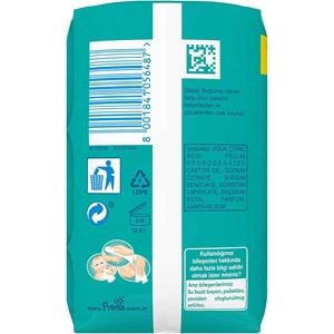 Prima Islak Havlu Mendil Temiz ve Ferah (Bitki Bazlı) 52 Yaprak (3 Lü Pk) 156 Yaprak