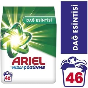 Ariel Matik Toz Çamaşır Deterjanı 7KG Beyazlar/Dağ Esintisi (46 Yıkama)