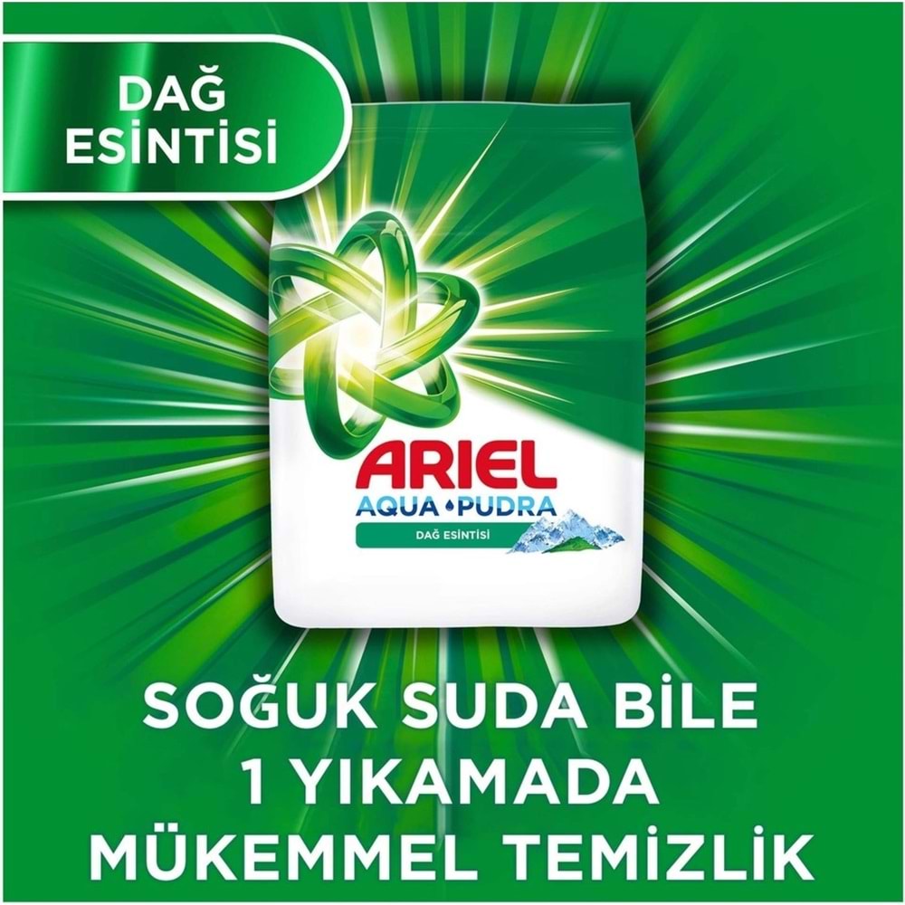 Ariel Matik Toz Çamaşır Deterjanı 7KG Beyazlar/Dağ Esintisi (46 Yıkama)