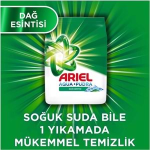 Ariel Matik Toz Çamaşır Deterjanı 7KG Beyazlar/Dağ Esintisi (46 Yıkama)