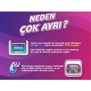 Parex Wondero Otomatik Temizlik Seti (Temiz & Kirlik Suyu Ayıran Özellik)