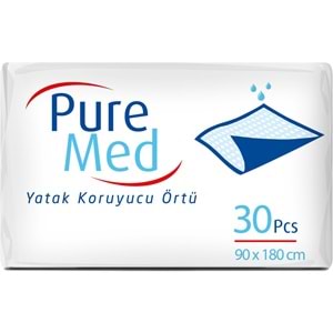 Puremed Hasta Yatak Koruyucu 90*180CM 30 Adet Tekli Pk