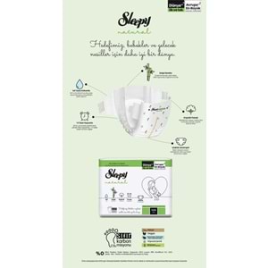 Sleepy Bebek Bezi Natural 3 Beden + 5-10 KG Midi Plus 52 Fırsat Pk