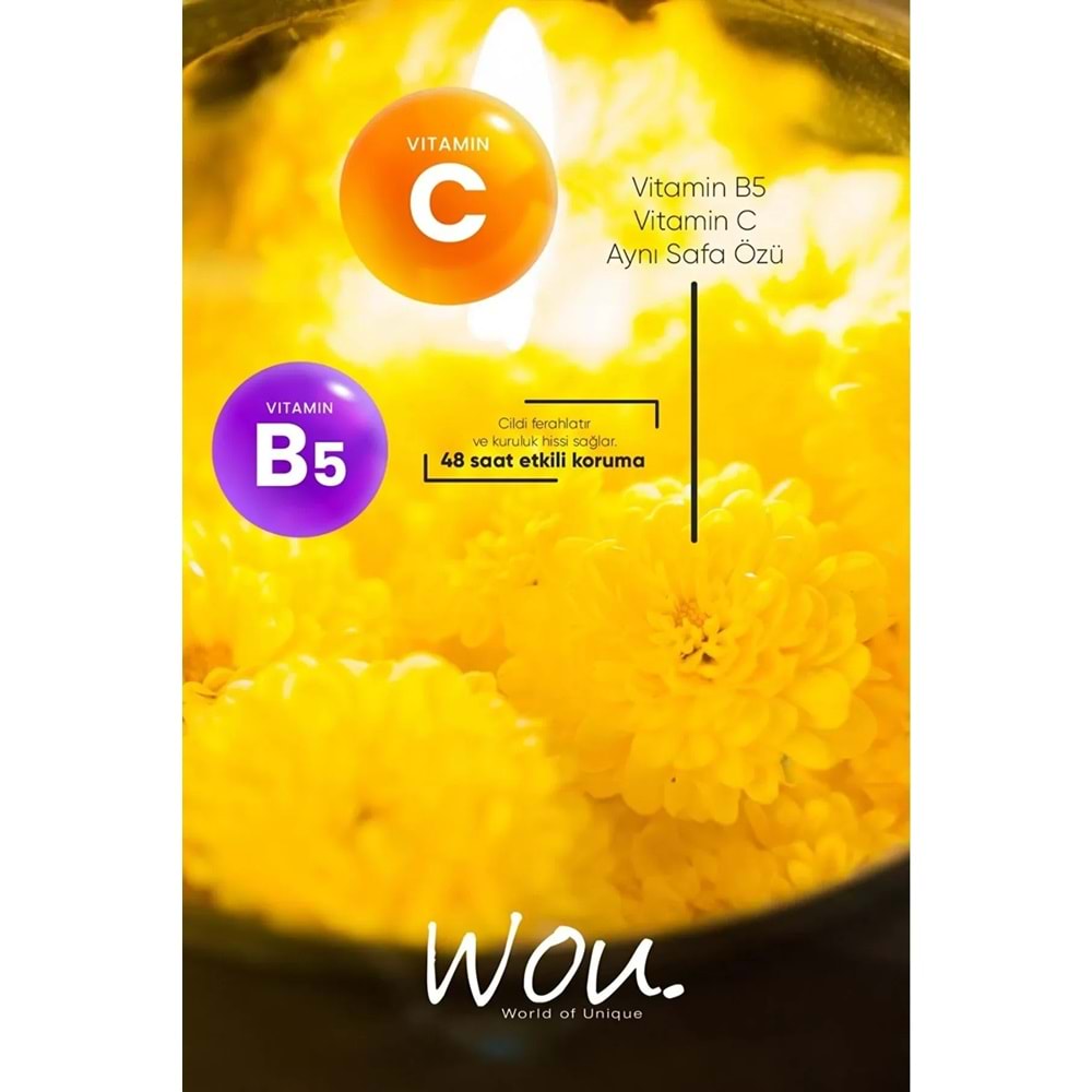 Wou World Of Unique Roll-On Unisex Deodorant 75ML Ter Önleyici Beyazlatıcı