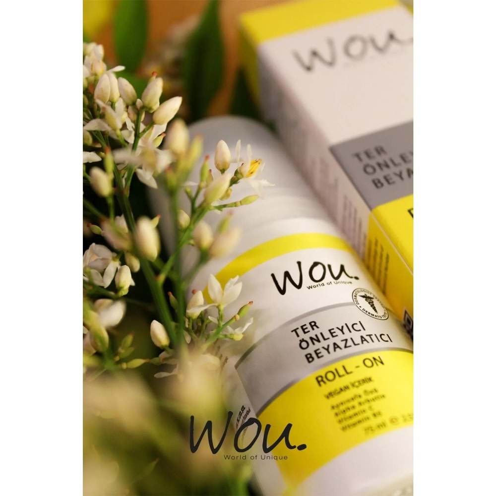 Wou World Of Unique Roll-On Unisex Deodorant 75ML Ter Önleyici Beyazlatıcı