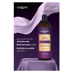 Licorael Dubai Purple Shampoo Neutralising Shampoo (Turunculaşma Karşıtı Mor Şampuan) 400ML