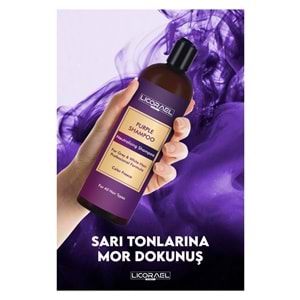 Licorael Dubai Purple Shampoo Neutralising Shampoo (Turunculaşma Karşıtı Mor Şampuan) 400ML