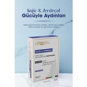 Licorael Dubai Kojıc & Turmerıc Sabun 120GR (Zerdeçal ve Kojik Asit Etkisi ile Leke Karşıtı)