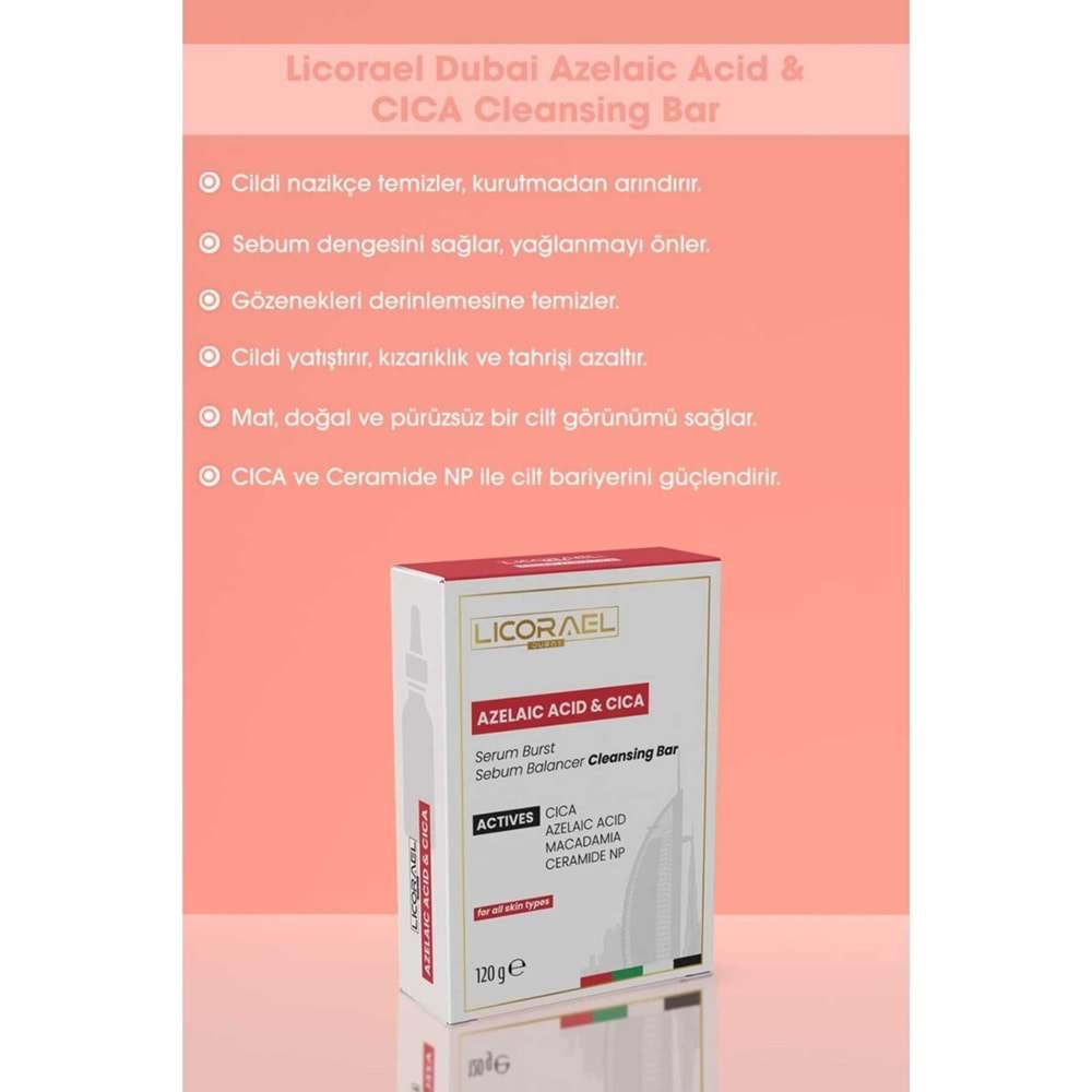 Licorael Dubai Azelaıc Acıd & Cıca (Akne Karşıtı) Sabun 120GR