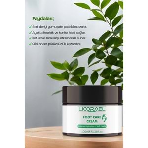 Licorael Dubai Foot Car Cream (Ayak ve Topuk Çatlak Kremi) 100ML