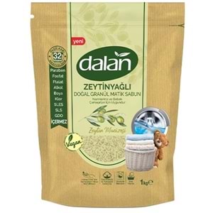 Dalan Doğal Granül Sabun Tozu 1KG Bebekler İçin %100 Zeytinyağlı