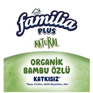 Familia Plus Kağıt Havlu (3 Katlı) 16 Lı Paket Natural (Organik Bambu Özlü)