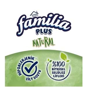 Familia Plus Kağıt Havlu (3 Katlı) 16 Lı Paket Natural (Organik Bambu Özlü)