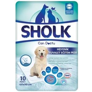 Sholk Evcil Hayvan Tuvalet Çiş Eğitim Pedi 60*90CM 10 Adet Tekli Pk