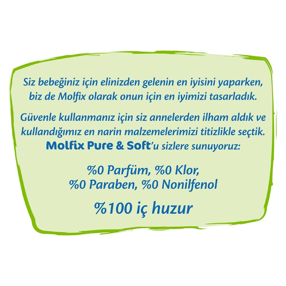 Molfix Pure&Soft Bebek Bezi Beden:2 (3-6Kg) Mini 88 Adet Süper Fırsat Pk