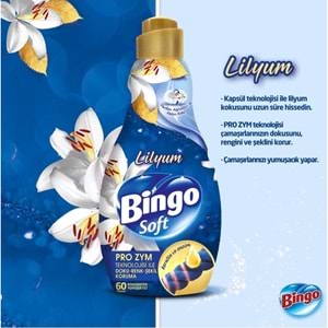 Bingo Soft Çamaşır Yumuşatıcı Konsantre 1440ML Lilyum