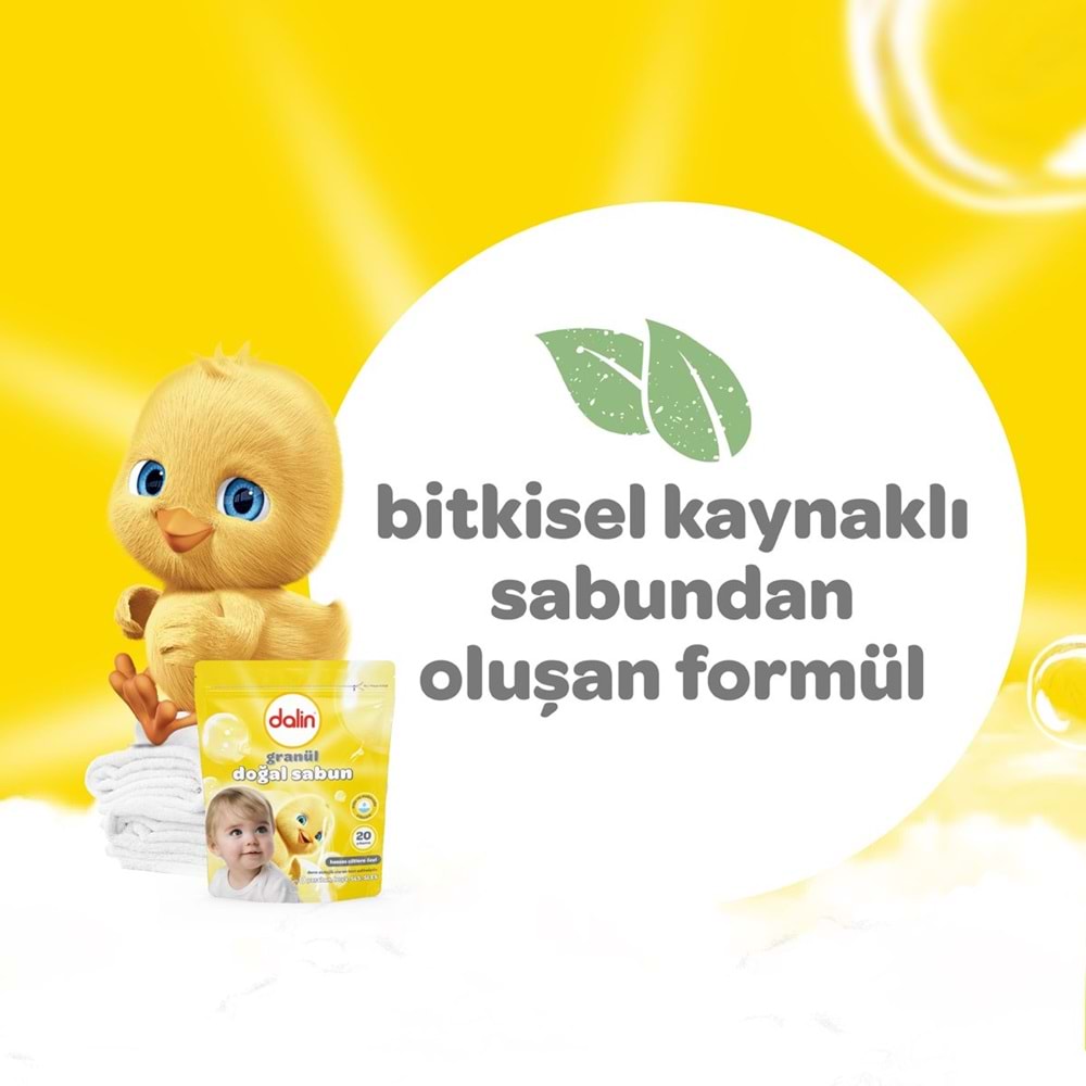 Dalin Granül Sabun Tozu 1000GR Klasik (Doğal Sabun) (20 Yıkama)