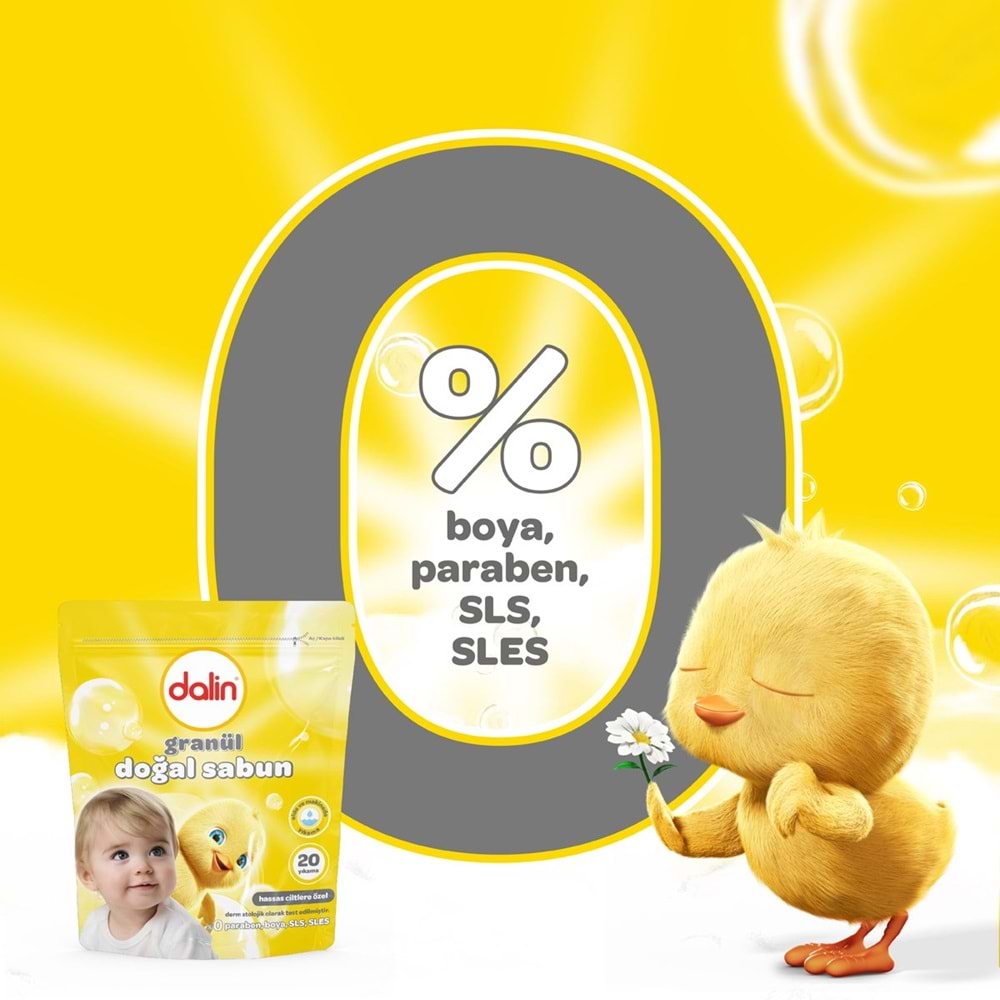 Dalin Granül Sabun Tozu 1000GR Klasik (Doğal Sabun) (20 Yıkama)