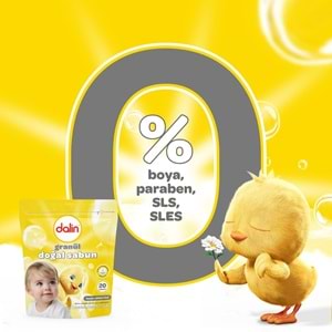 Dalin Granül Sabun Tozu 1000GR Klasik (Doğal Sabun) (20 Yıkama)
