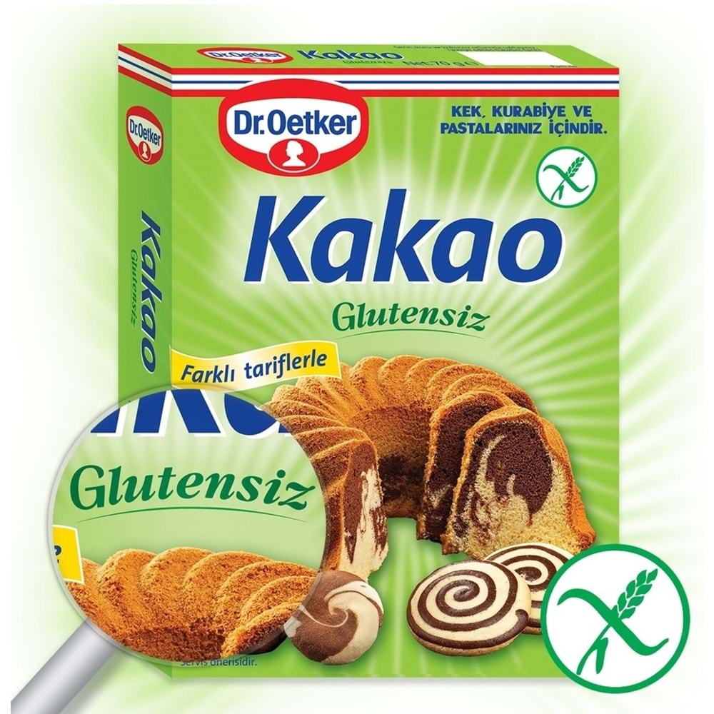 Dr. Oetker Glutensiz Kakao 70GR