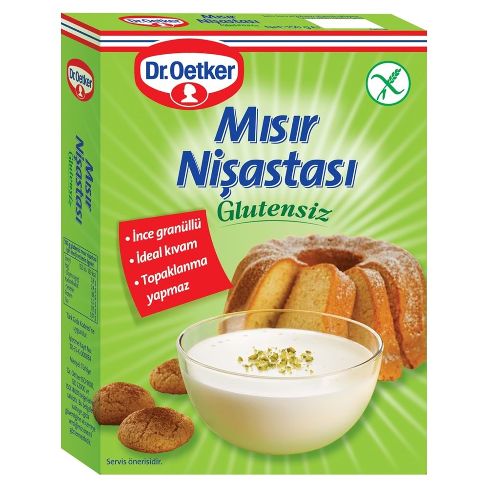Dr. Oetker Glutensiz Mısır Nişastası 150GR