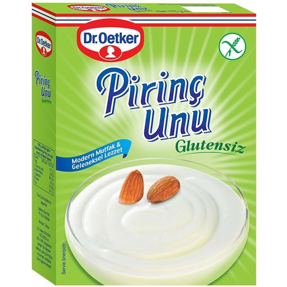 Dr. Oetker Glutensiz Pirinç Unu 175GR